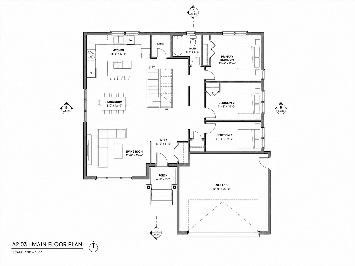 Residential floor plan used to illustrate source-linked permit review